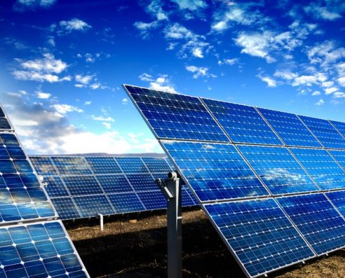solar panels 495x400 - نیروگاه خورشیدی