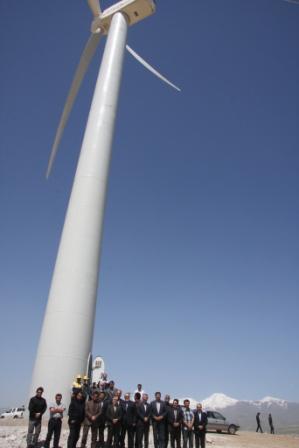 افتتاح توربین بادی سرعین 8 - پروژه های انجام شده در زمینه مدیریت انرژی