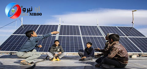 روستاییان با پنل خورشیدی برق تولید میکنند - اخبار