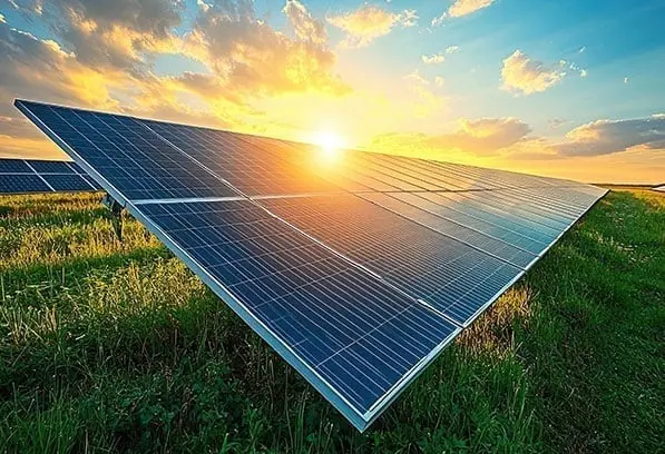 نمایی از پنل خورشیدی تولیدی سات‌ویک در کارخانه